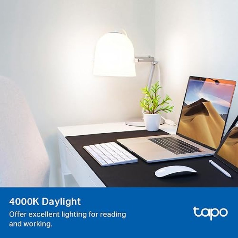 TAPO TP-LINK SMART LED BULBS A60 E27, DIMMABLE DAYLIGHT, ALEXA GOOGLE, 4-PACK, NO HUB