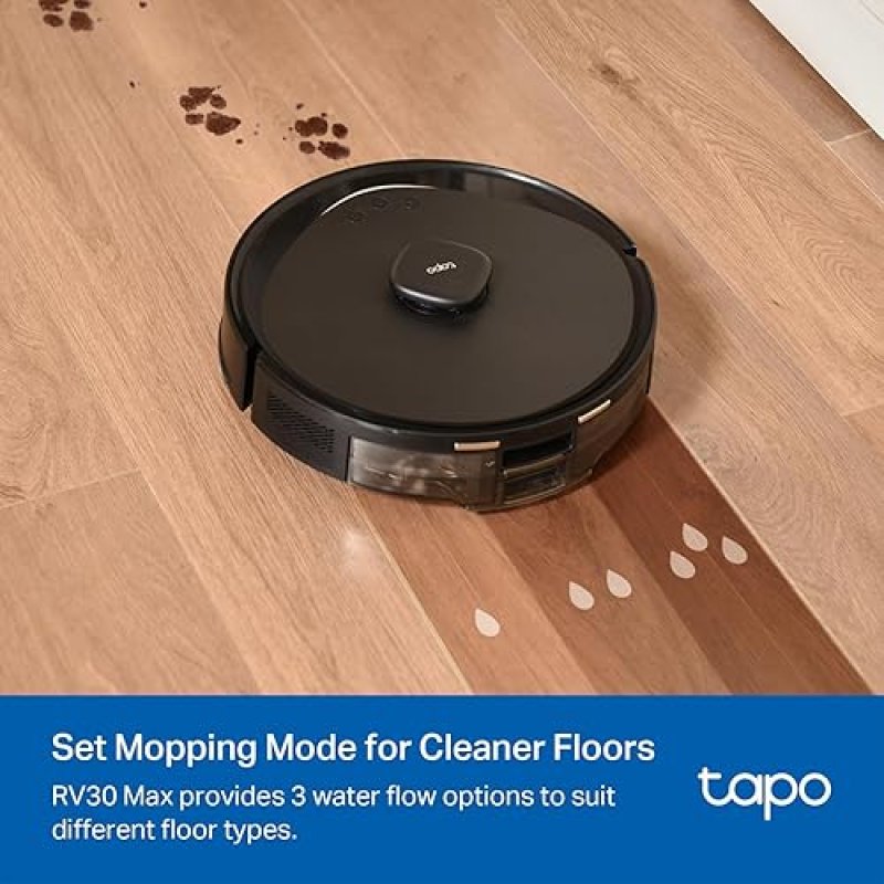 TAPO LIDAR SMART NAVIGATION ROBOT VACUUM AND MOP WITH SELF-EMPTYING DOCK, 5300PA MAX, 97 DUST PICKUP