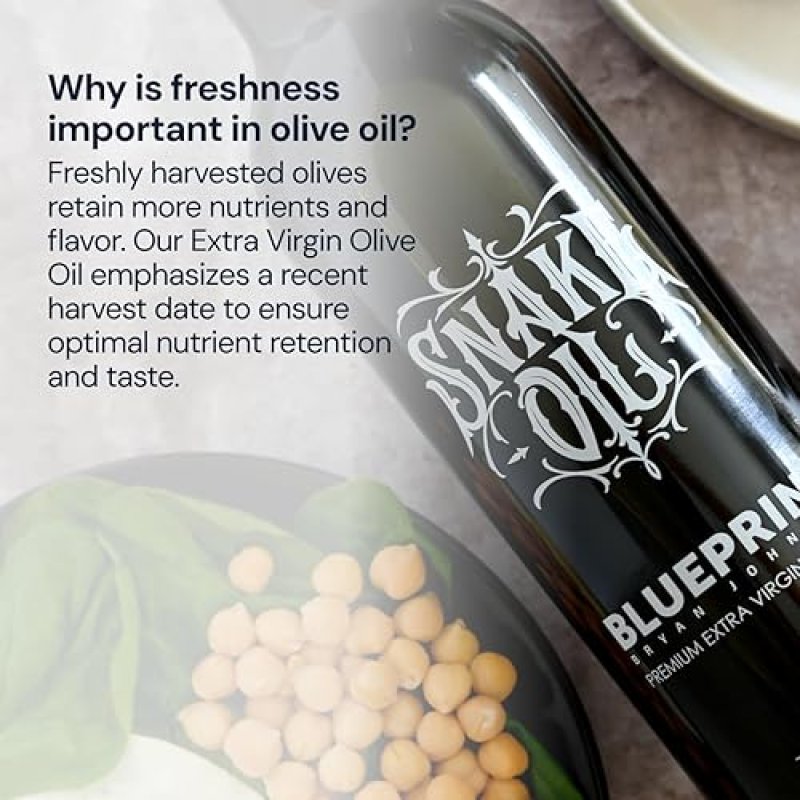 BLUEPRINT  BRYAN JOHNSON HIGH POLYPHENOL EXTRA VIRGIN OLIVE OIL 2-PACK 750ML GLASS BOTTLES