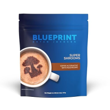 BLUEPRINT BRYAN JOHNSON SUPER SHROOM COFFEE BY BRYAN JOHNSON LION S MANE, REISHI, GABA 70MG CAFFEINE 30 SERVINGS