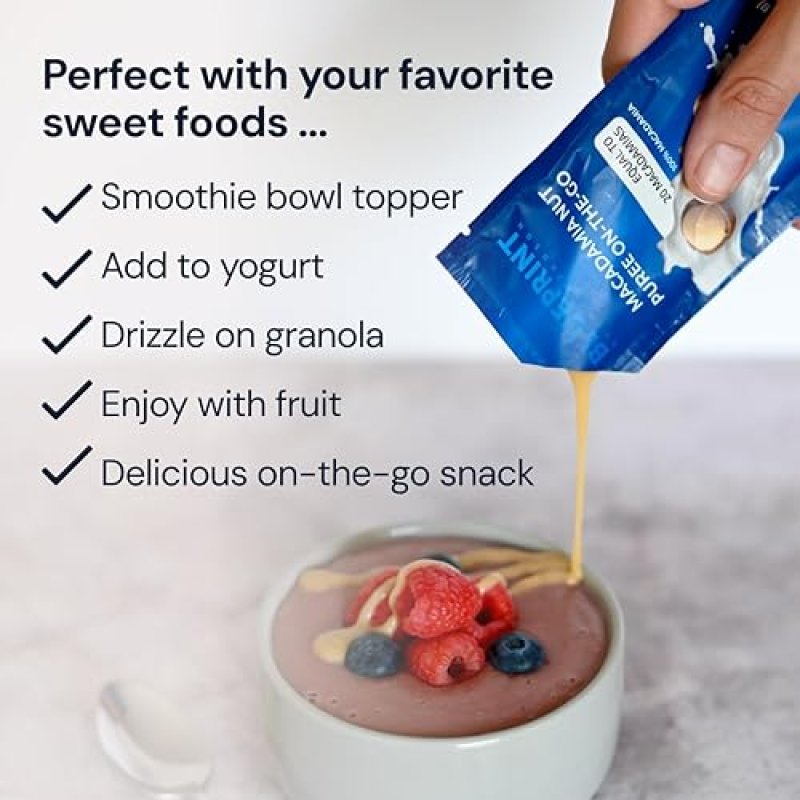 BLUEPRINT BRYAN JOHNSON MACADAMIA NUT PUREE - 1 INGREDIENT, NO SUGAR, VEGAN, KETO, 12 SERVINGS