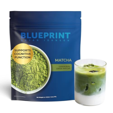 BLUEPRINT BRYAN JOHNSON CEREMONIAL GRADE JAPANESE MATCHA POWDER ENERGY FOCUS TEA, 30 SERVINGS