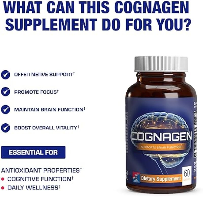 ANABOLIC LABORATORIES COGNAGEN MEMORY SUPPLEMENT - HIGH POTENCY PHOSPHATIDYLSERINE FOR BRAIN, FOCUS MEMORY, 60 CAPS