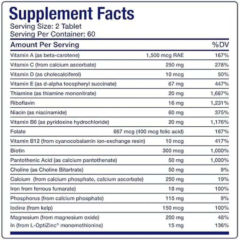 ANABOLIC LABORATORIES 30-IN-1 ADULT MULTIVITAMIN WITH IRON ANTIOXIDANT-RICH OVER 50 MULTIVITAMIN FOR MEN WOMEN