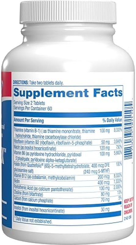ANABOLIC LABORATORIES SUPER B COMPLEX METHYLATED TIME RELEASED BIOACTIVE B VITAMINS WITH CHOLINE FOR ENERGY NERVES