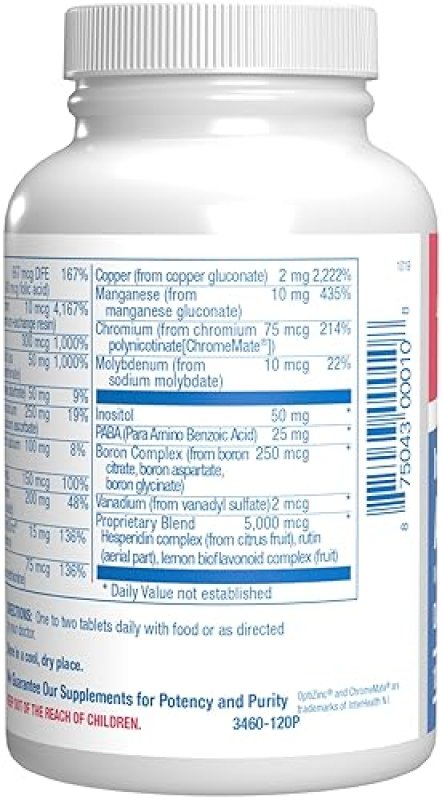 ANABOLIC LABORATORIES IRON-FREE DAILY MULTIVITAMIN FOR MEN WOMEN, 120 TABLETS AVED MULTI VITAMINS MINERALS