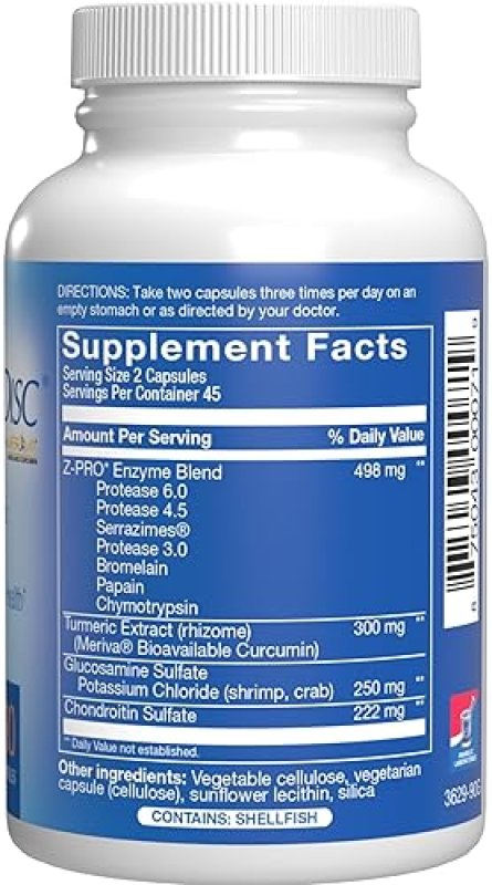 ANABOLIC LABORATORIES NUTRA DISC JOINT SUPPORT WITH MERIVA CURCUMIN, GLUCOSAMINE CHONDROITIN 45 SERVINGS