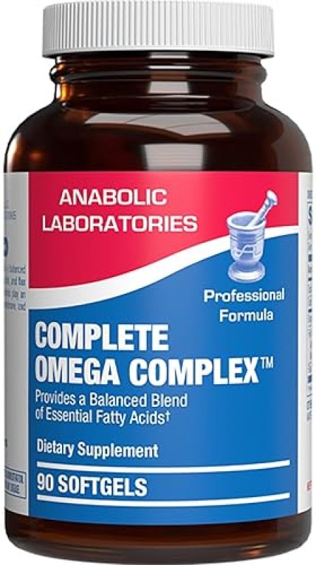 ANABOLIC LABORATORIES FISH OIL OMEGA 3 6 9 SUPPLEMENT WITH EPA DHA GLA FOR BRAIN HEART HEALTH 90 DAY SUPPLY