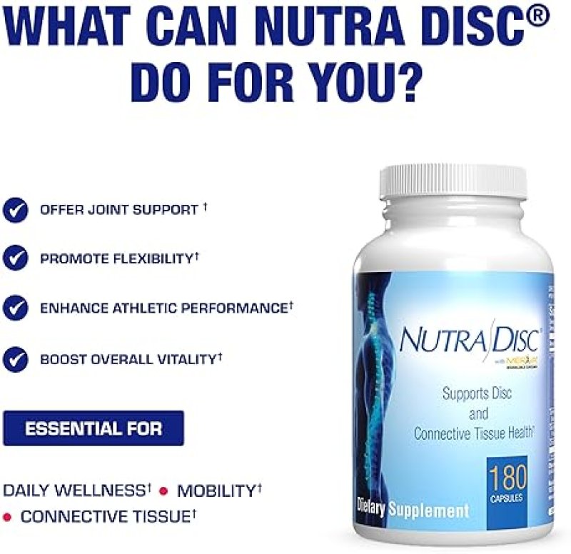 ANABOLIC LABORATORIES NUTRA DISC JOINT SUPPORT WITH MERIVA CURCUMIN, GLUCOSAMINE CHONDROITIN 90 SERVINGS