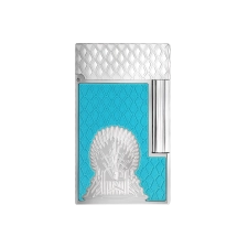 ST DUPONT LIGNE 2 DOUBLE   LACQUERED LIGHTER GAME OF THRONES ICY BLUE
