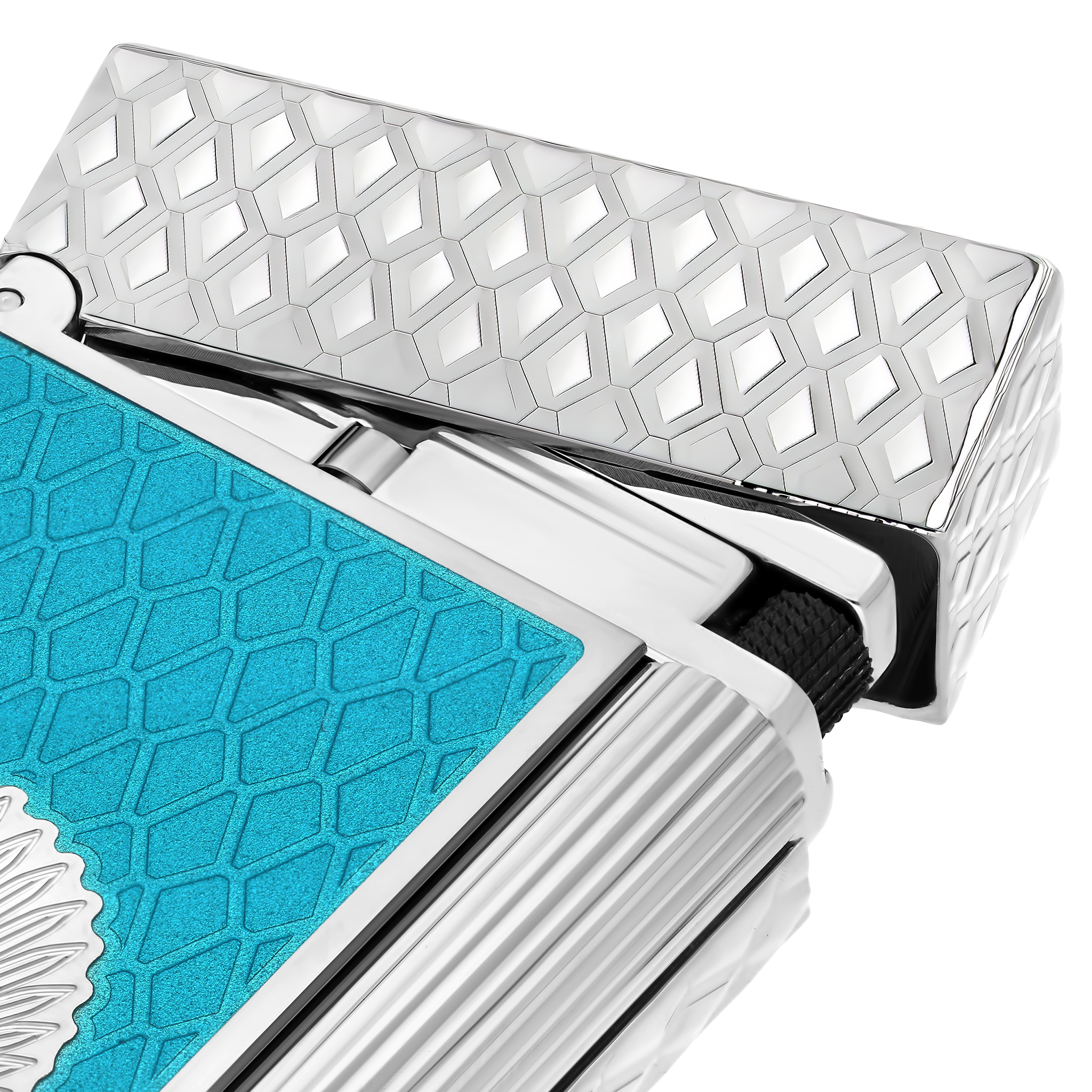 ST DUPONT LIGNE 2 DOUBLE   LACQUERED LIGHTER GAME OF THRONES ICY BLUE