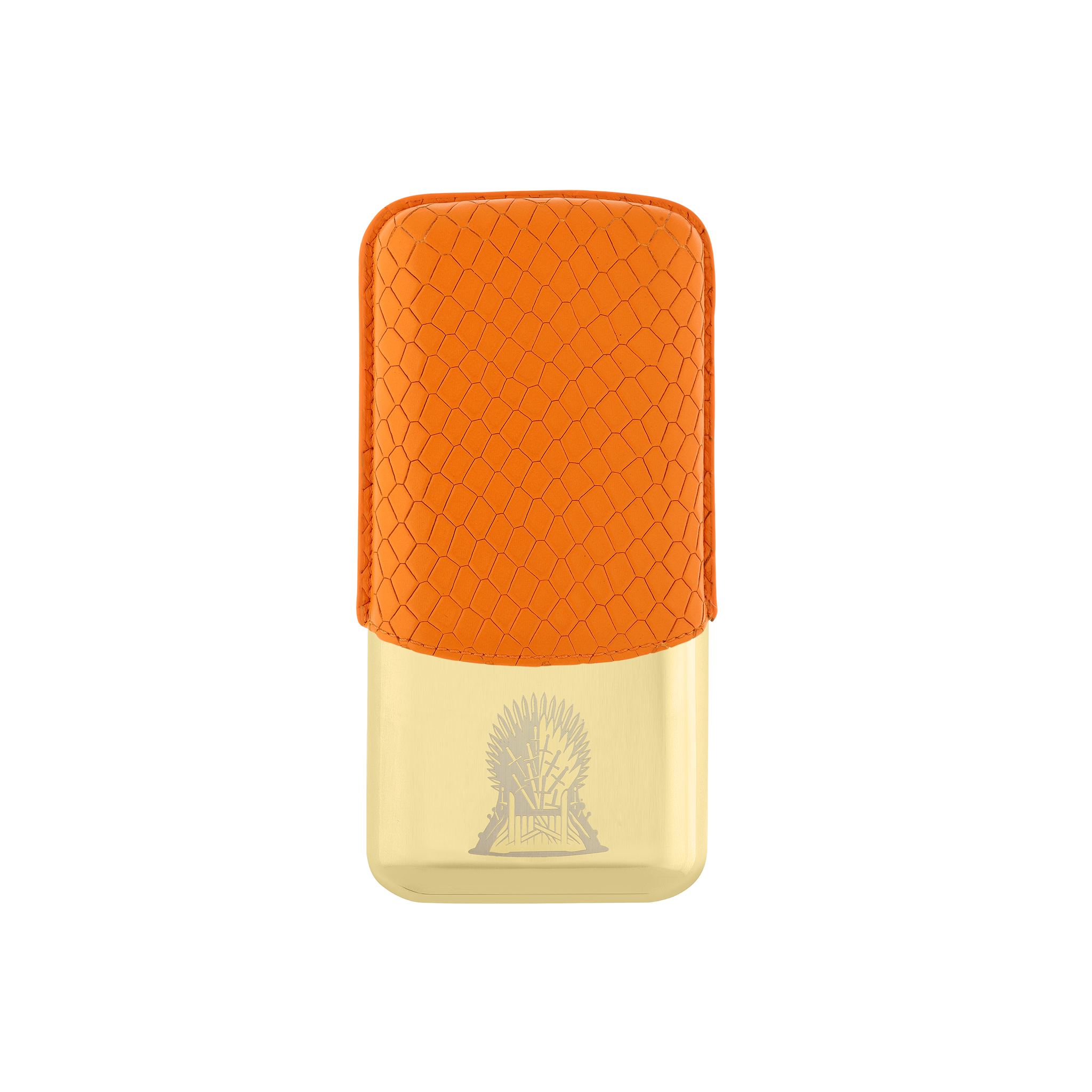 ST DUPONT 3 CIGAR CASE LEATHER CASE GAME OF THRONES FIRE ORANGE