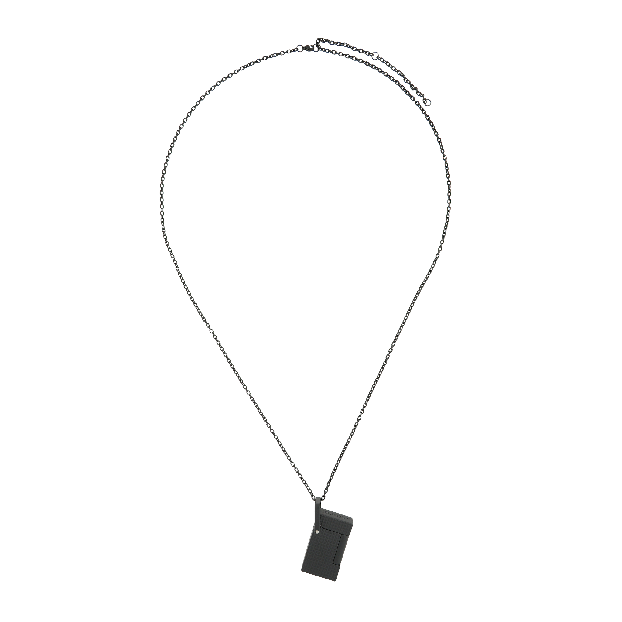 ST DUPONT LIGHTER NECKLACE YELLOW   DIAMOND HEAD LIGHTER BLACK