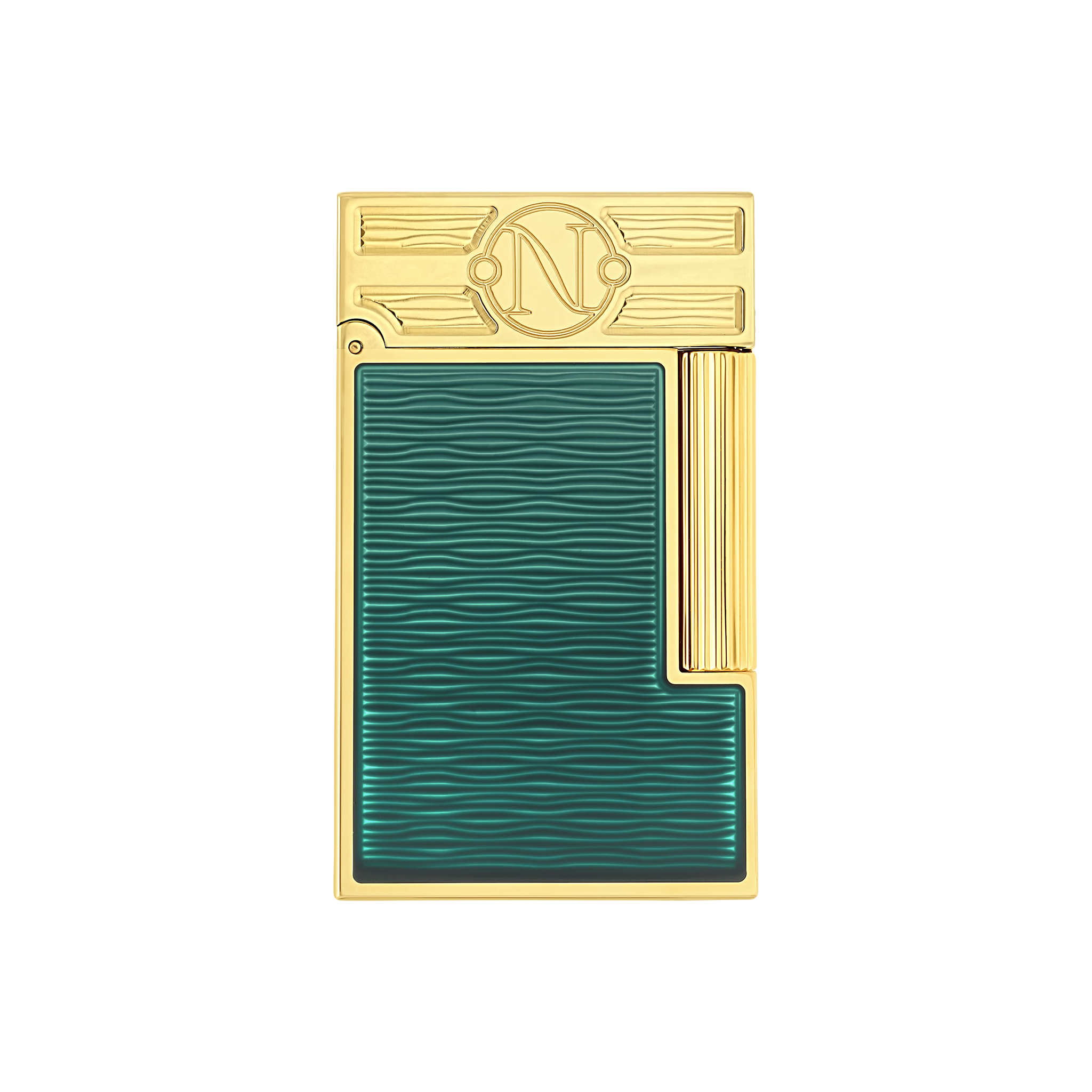 ST DUPONT LIGNE 2 LACQUERED LIGHTER 20'000 LEAGUES UNDER THE SEAS GREEN PACIFIC