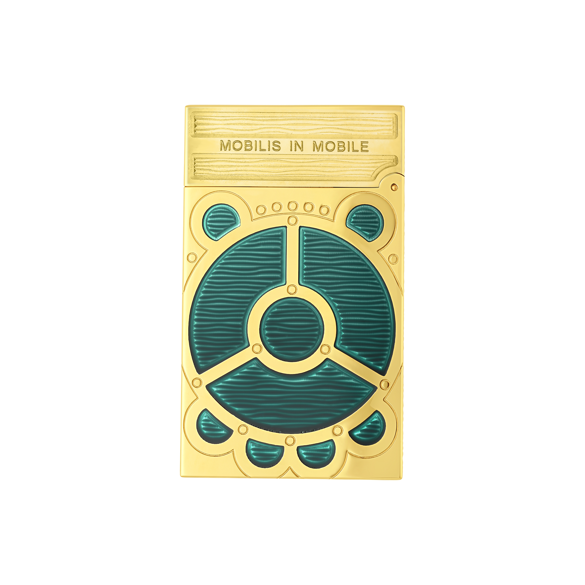 ST DUPONT LIGNE 2 LACQUERED LIGHTER 20'000 LEAGUES UNDER THE SEAS GREEN PACIFIC