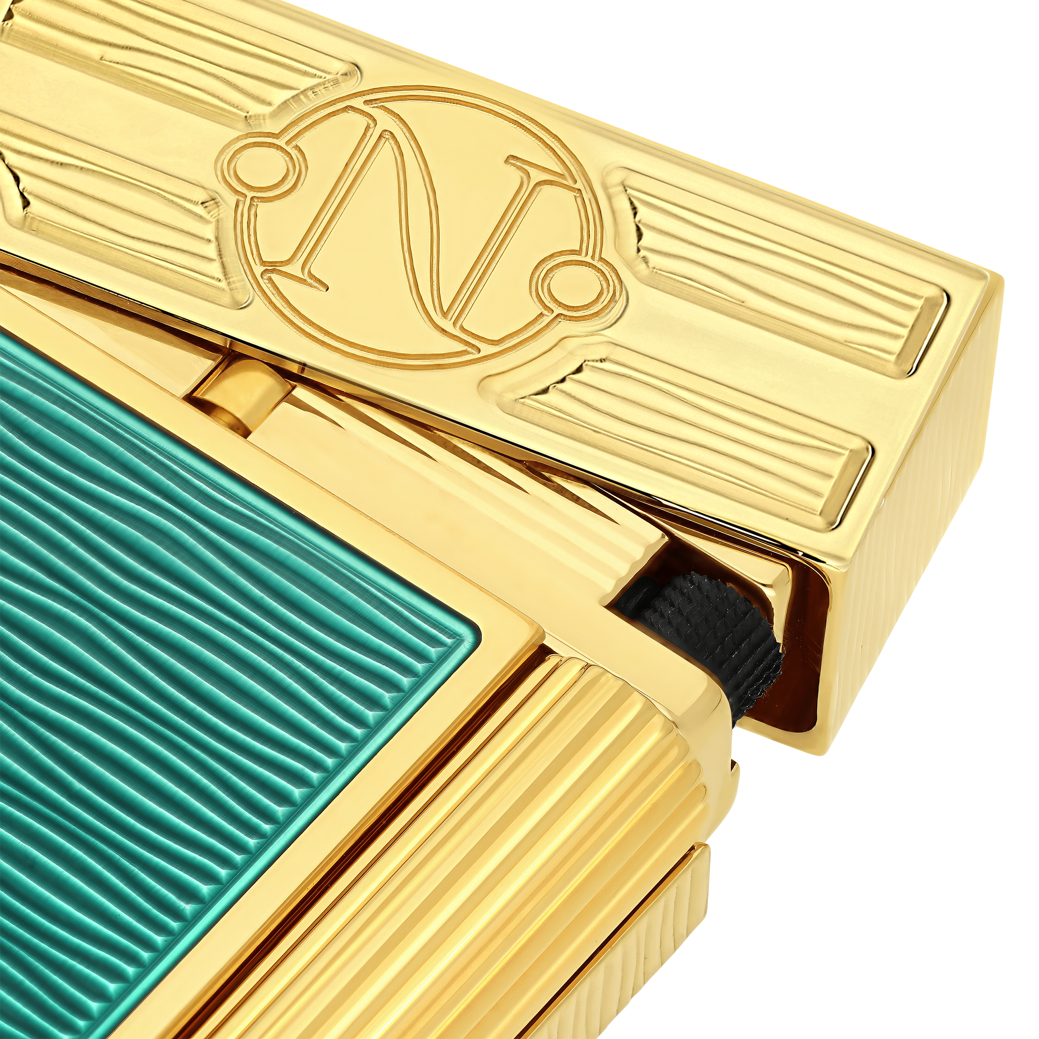 ST DUPONT LIGNE 2 LACQUERED LIGHTER 20'000 LEAGUES UNDER THE SEAS GREEN PACIFIC