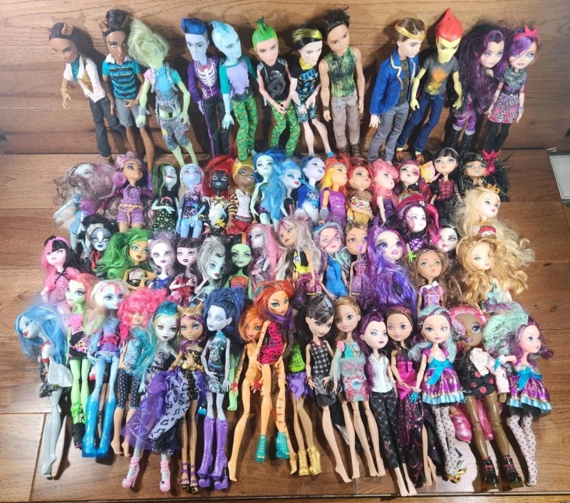 MONSTER HIGH EVER AFTER HIGH DOLLS W/ SOME OTHER BRANDS