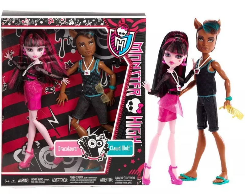 MONSTER HIGH~ /CLAWD WOLF/DEUCE GORGON/HEATH BURNS/JGIL WEBBER/SARA