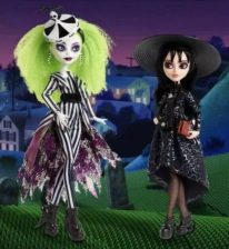 MONSTER HIGH SKULLECTOR BEETLEJUICE LYDIA DEETZ DOLL SET 2-PACK LIMITED EDITION