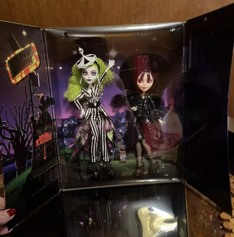 MONSTER HIGH SKULLECTOR BEETLEJUICE LYDIA DEETZ DOLL SET 2-PACK LIMITED EDITION
