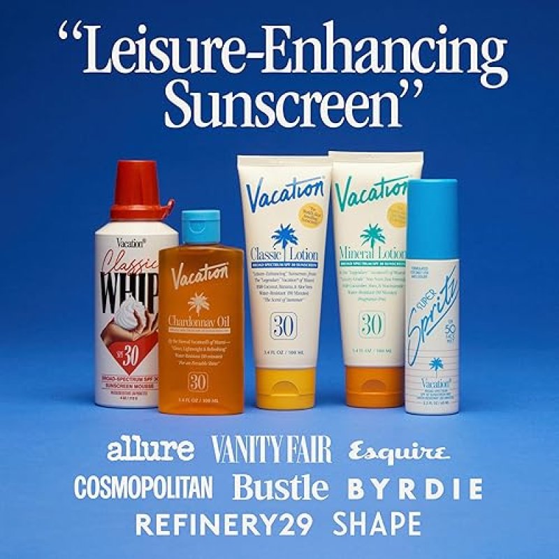 VACATION CRYSTAL SPF 50 CLEAR FACE SUNSCREEN GEL HYDRATING, NOURISHING, WATER-RESISTANT, TRAVEL SIZE