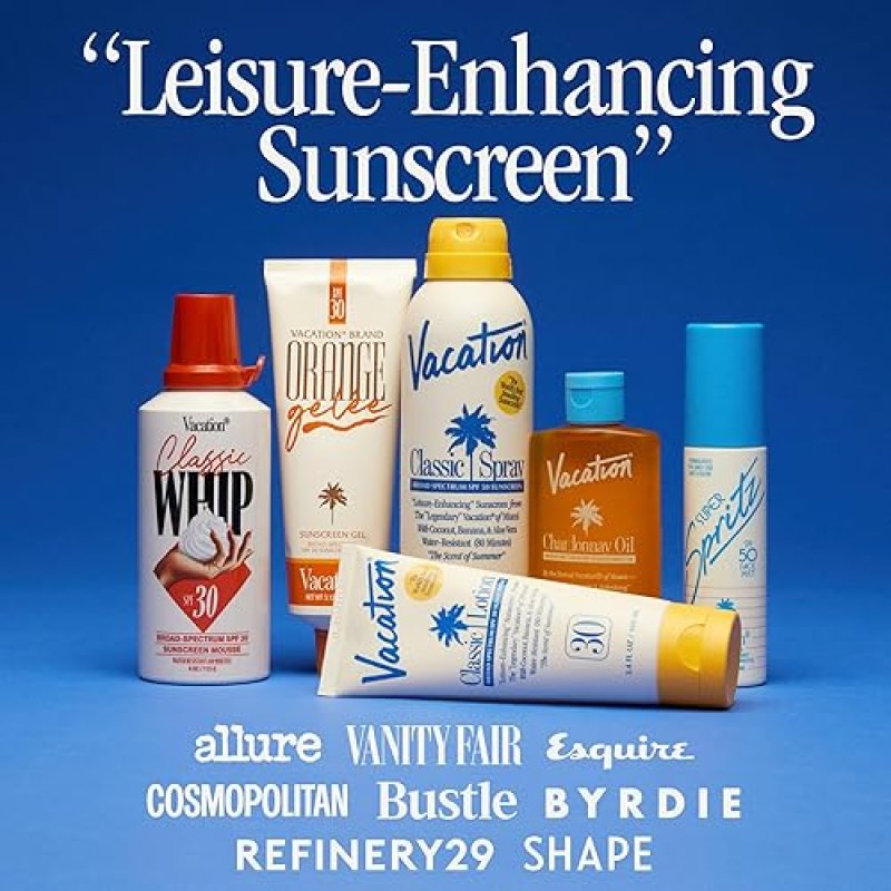 VACATION CLASSIC SPF 30 SUNSCREEN SPRAY WATER-RESISTANT, LIGHTWEIGHT, VEGAN, 6OZ 3-PACK