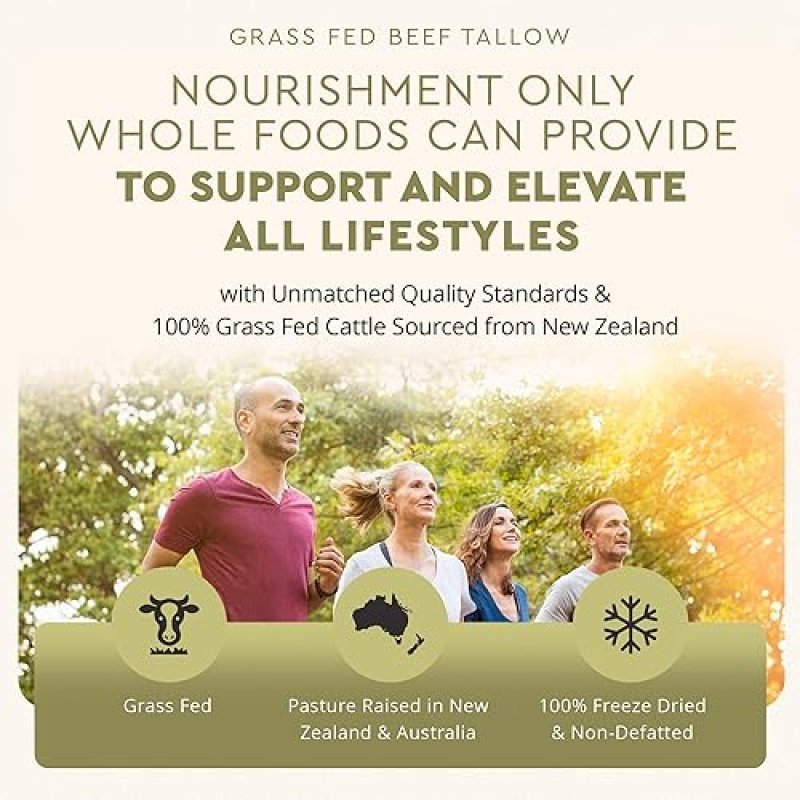 ANCESTRAL SUPPLEMENTS BEEF TALLOW CAPSULES 3000MG SUPPORTS BONES, SKIN, IMMUNITY 180CT