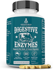 ANCESTRAL SUPPLEMENTS DIGESTIVE ENZYMES WITH PROBIOTICS BEEF ORGANS, 90 CAPS, NON-GMO