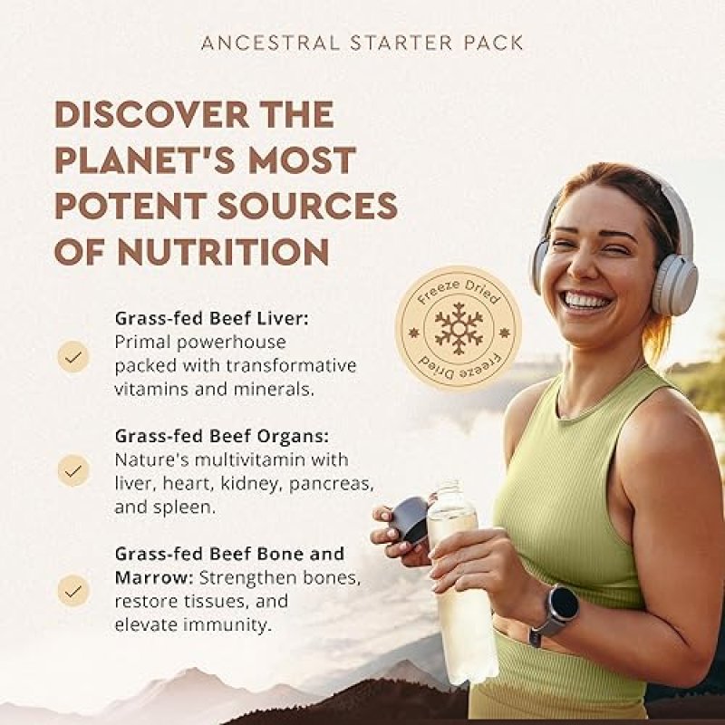 ANCESTRAL SUPPLEMENTS BEEF ORGANS STARTER PACK ORGANS AND STACK VARIATION BUNDLE