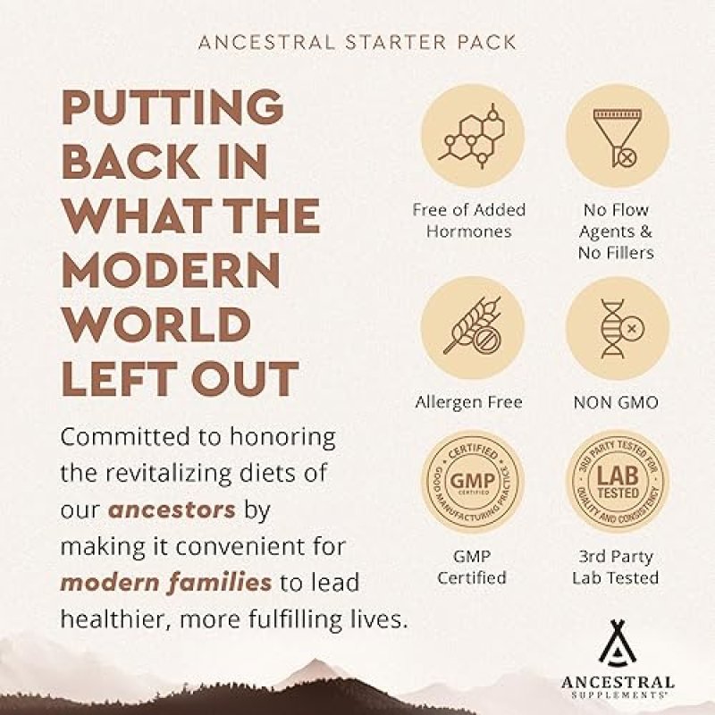 ANCESTRAL SUPPLEMENTS BEEF ORGANS STARTER PACK ORGANS AND STACK VARIATION BUNDLE