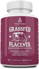 ANCESTRAL SUPPLEMENTS GRASS-FED PLACENTA LIVER CAPSULES POSTPARTUM, MENOPAUSE, SKIN SUPPORT