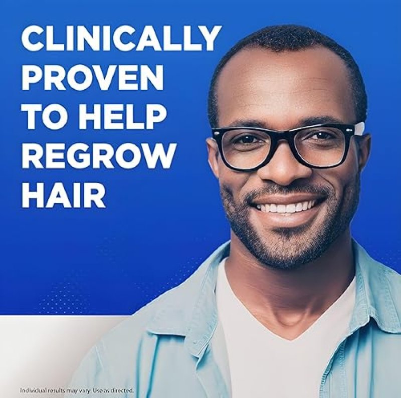 KIRKLAND MINOXIDIL 5 MEN S HAIR REGROWTH SOLUTION 6-MONTH SUPPLY 12OZ WITH APPLICATOR COMB