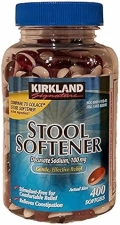 KIRKLAND SIGNATURE STOOL SOFTENER 100 MG - 400 SOFTGELS FOR CONSTIPATION RELIEF