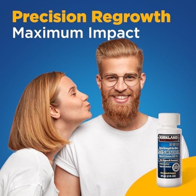KIRKLAND SIGNATURE MINOXIDIL 5 EXTRA STRENGTH HAIR REGROWTH FOR MEN, 1-MONTH SUPPLY