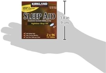 KIRKLAND SIGNATURE SLEEP AID DOXYLAMINE SUCCINATE 25MG 192 TABLETS 2 PACK