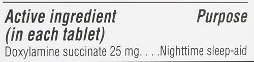 KIRKLAND SIGNATURE SLEEP AID DOXYLAMINE SUCCINATE 25MG 192 TABLETS 2 PACK