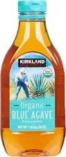 KIRKLAND ORGANIC BLUE AGAVE SWEETENER, ALL PURPOSE NATURAL SUGAR SUBSTITUTE, 36OZ BOTTLE