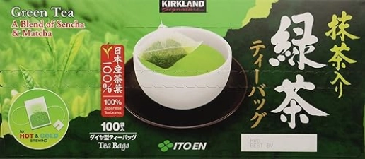 KIRKLAND ITO EN MATCHA BLEND JAPANESE GREEN TEA BAGS, 100 COUNT PREMIUM QUALITY