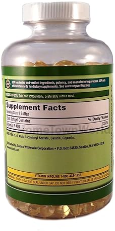 KIRKLAND VITAMIN E 400 IU SOFTGELS - 500 CAPSULES FOR IMMUNE SUPPORT AND ANTIOXIDANT HEALTH
