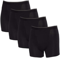 KIRKLAND SIGNATURE MENS PIMA COTTON BOXER BRIEFS 4-PACK SOFT, COMFORTABLE UNDERWEAR