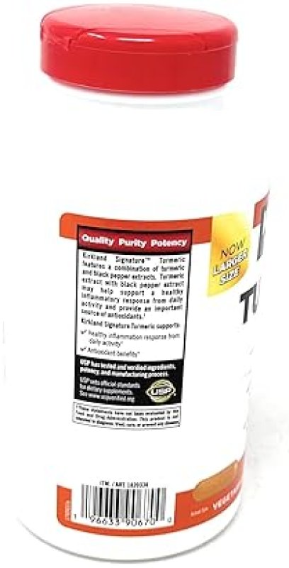 KIRKLAND SIGNATURE TURMERIC 1000MG WITH BLACK PEPPER 320 CAPSULES FOR JOINT INFLAMMATION SUPPORT