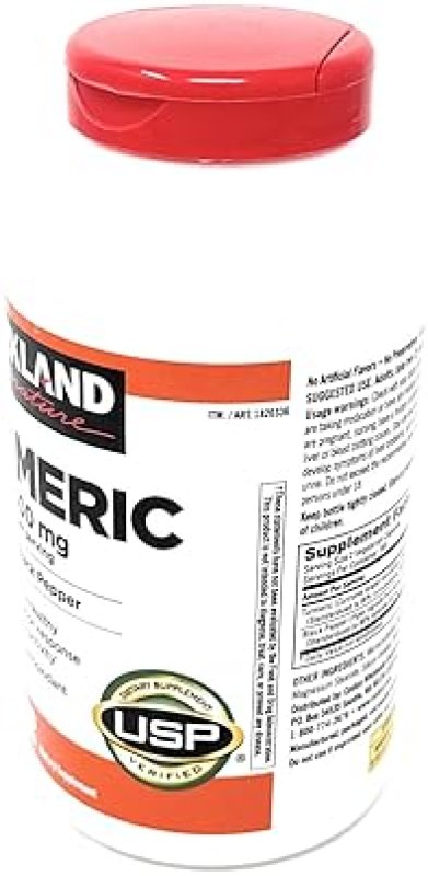 KIRKLAND SIGNATURE TURMERIC 1000MG WITH BLACK PEPPER 320 CAPSULES FOR JOINT INFLAMMATION SUPPORT