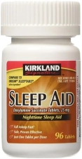 KIRKLAND SIGNATURE NIGHTTIME SLEEP AID 25MG 96 TABLETS FOR RESTFUL SLEEP SUPPORT