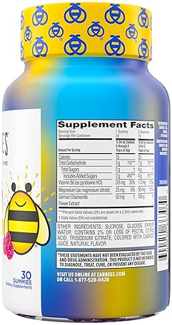 ZARBEES NATURALS CALM GUMMIES FOR KIDS 5 , MAGNESIUM CHAMOMILE, MELATONIN-FREE, 30CT