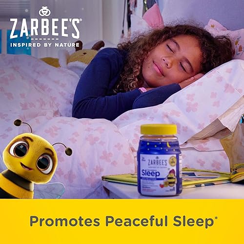 ZARBEES KIDS CHILDREN S SLEEP GUMMIES WITH MELATONIN SUPPLEMENT, DRUG-FREE NON-HABIT FORMING, WORKS