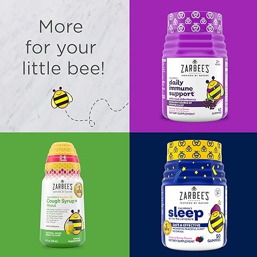 ZARBEES GENTLE BEDTIME GUMMIES FOR KIDS MELATONIN-FREE HONEY, RASPBERRY LEMON CHAMOMILE, 30CT