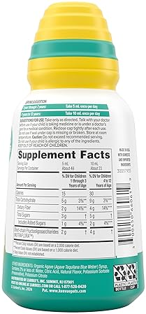 ZARBEE S CHILDRENS PREBIOTIC FIBER SYRUP, GRAPE FLAVOR, GLUTEN-FREE DIGESTIVE SUPPORT 8OZ