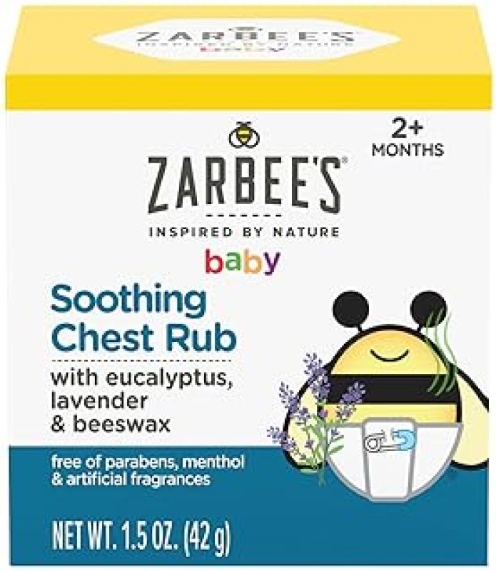 ZARBEES BABY SOOTHING CHEST RUB WITH EUCALYPTUS LAVENDER PETROLEUM-FREE, 1.5 OZ