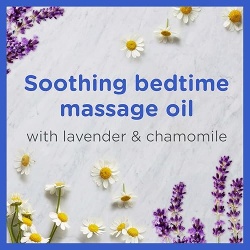 ZARBEES BABY MASSAGE OIL WITH LAVENDER CHAMOMILE, CALMING SLEEP AID, 4OZ BOTTLE