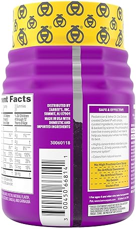 ZARBEES KIDS ELDERBERRY IMMUNE SUPPORT GUMMIES, NATURAL BERRY FLAVOR, 42 COUNT DAILY VITAMINS